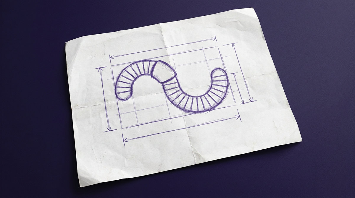 an earthworm with a wavy cylindrical body divided into narrow crosswise segments and featuring a thickened, smooth clitellum band